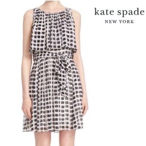 Kate Spade Island Stamp Chiffon Dress